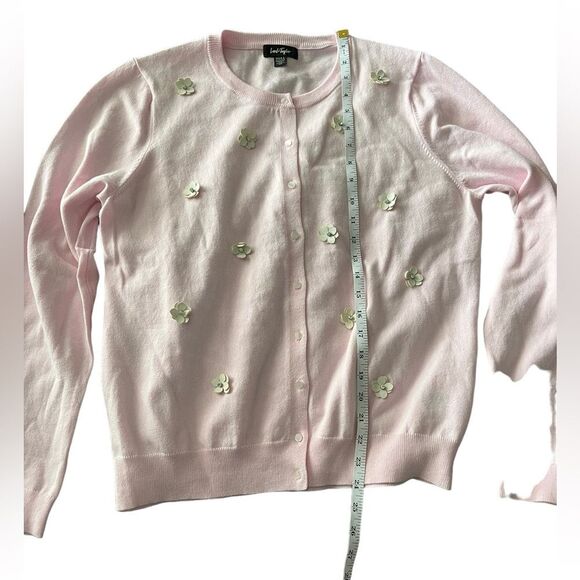 Lord & Taylor Floral Cardigan - Picture 2 of 7